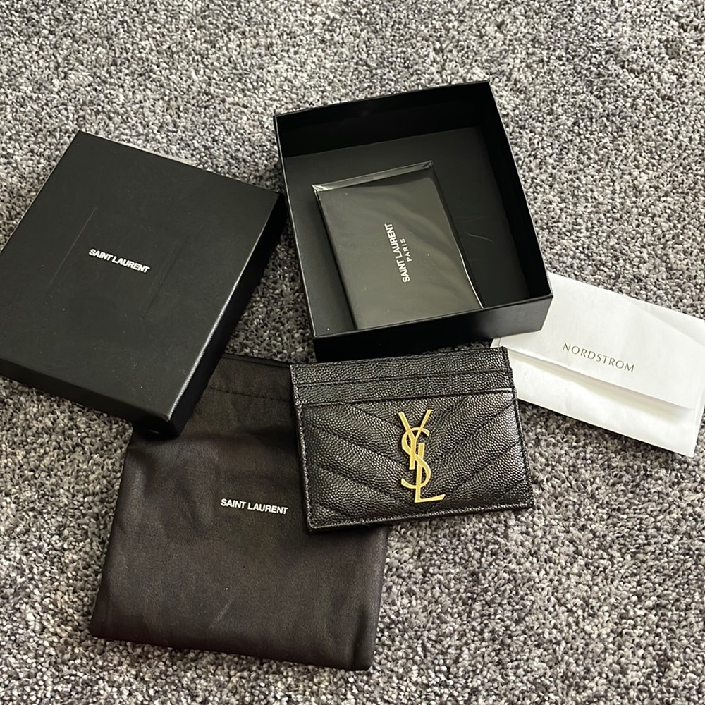 YSL CREDIT CARD CASE